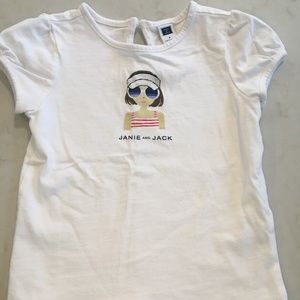 Janie and Jack Beach Short Sleeve Tee Size 4